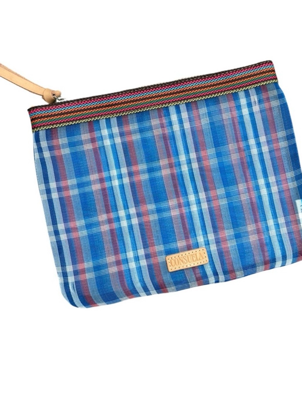 CONSUELA NATALIA LARGE SLIM ZIP POUCH 1505 Makeup Travel Bag Made in Mexico